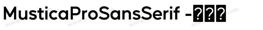 MusticaProSansSerif 字体转换